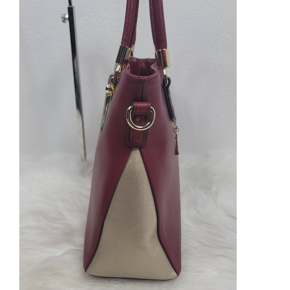 Foxer Deep Red/Gold Purse - Picture 4 of 9